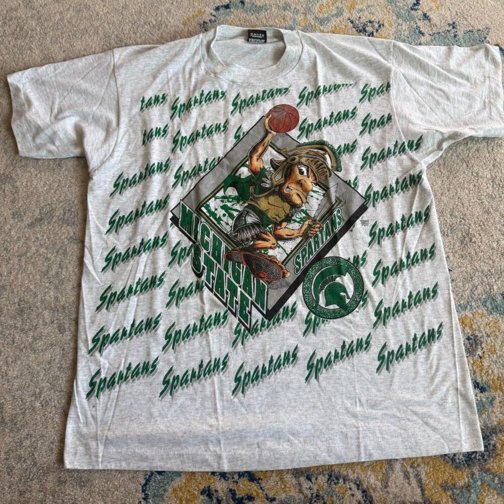 Vintage Michigan State Spartans Basketball Tee RARE